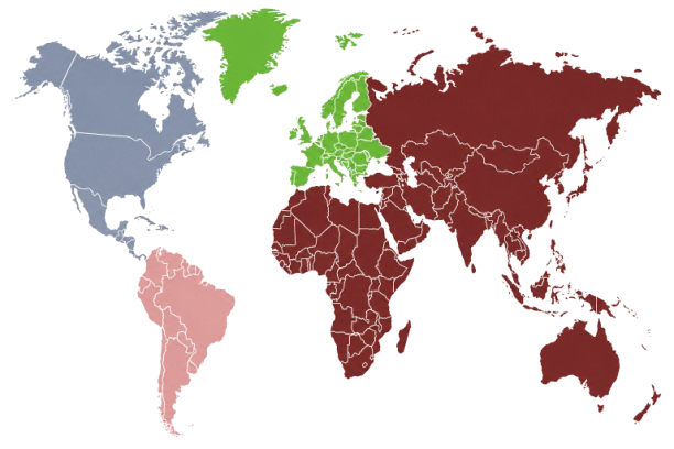 Global Legal Regulations World Map